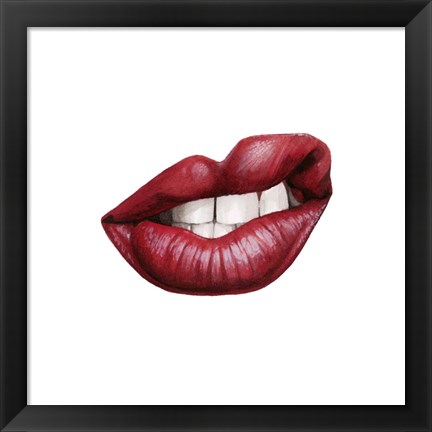 Framed Emotion Lips III Print