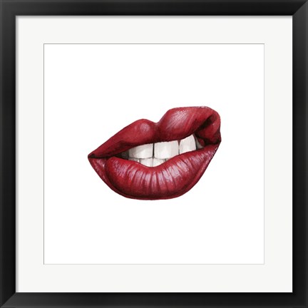 Framed Emotion Lips III Print