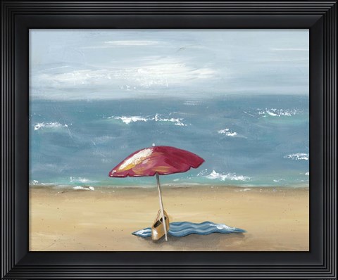 Framed By the Beach I Print