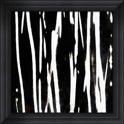 Framed Streaking Paths I Print