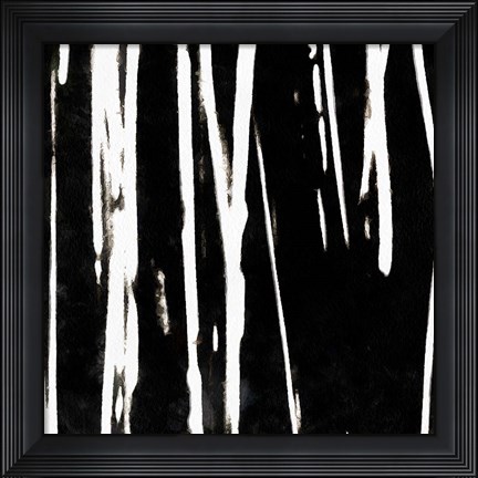 Framed Streaking Paths II Print