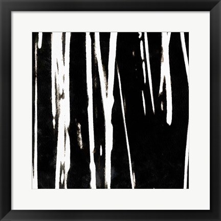 Framed Streaking Paths II Print