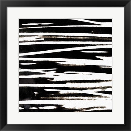 Framed Streaking Paths III Print