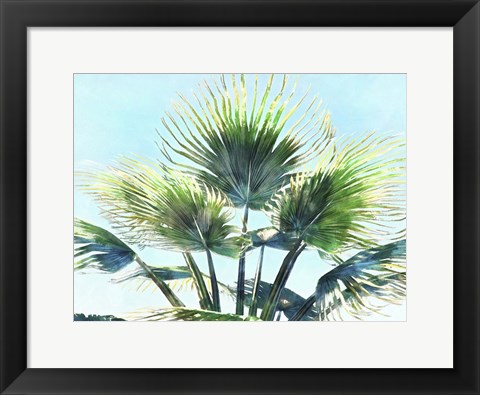 Framed Pleasant Palms II Print