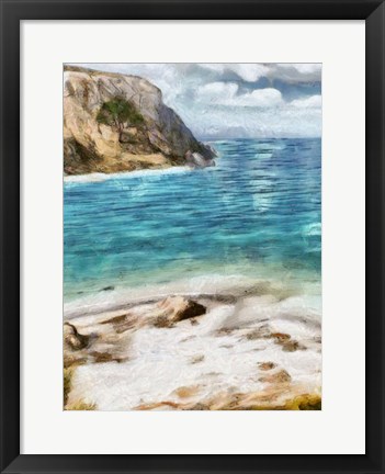 Framed Seaside Views I Print