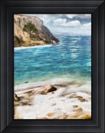 Framed Seaside Views I Print