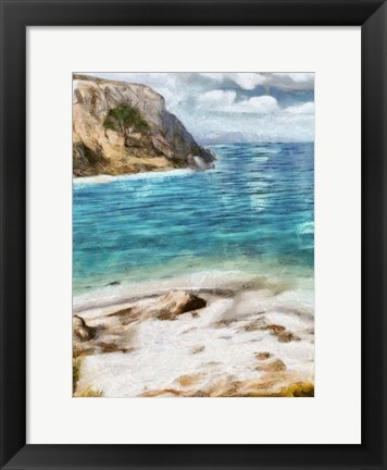 Framed Seaside Views I Print