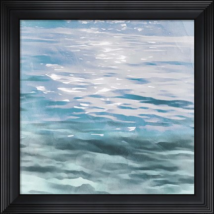 Framed Shimmering Waters I Print