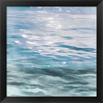 Framed Shimmering Waters I Print