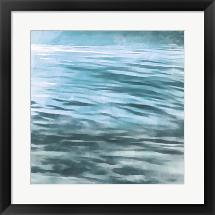 Framed Shimmering Waters II Print