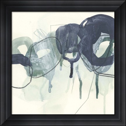 Framed Chainlink Verdigris II Print