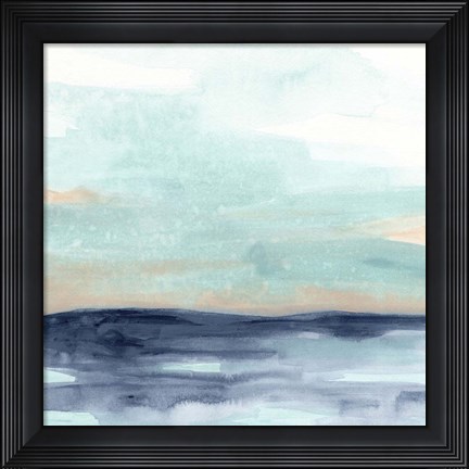 Framed Ocean Morning Mist I Print