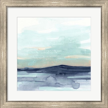 Framed Ocean Morning Mist II Print