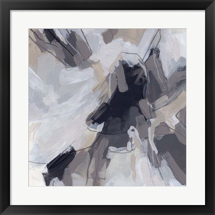 Framed Neutral Burst II Print