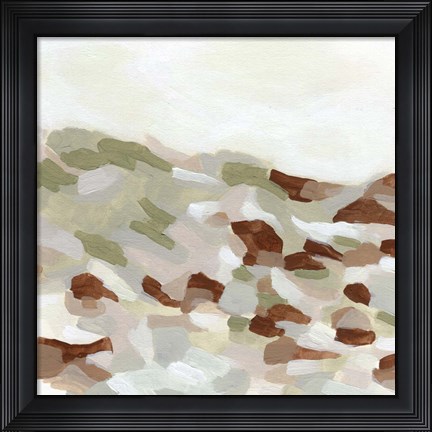 Framed Hillside Mosaic I Print