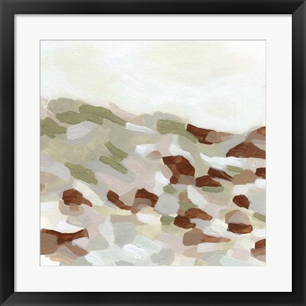 Framed Hillside Mosaic I Print