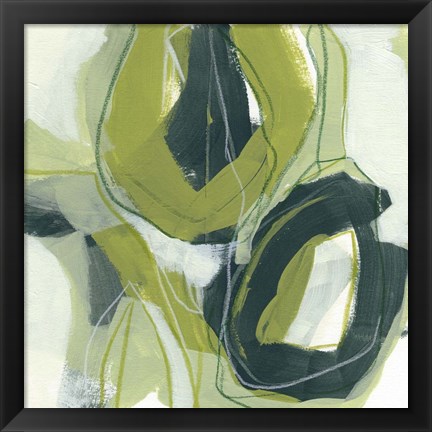 Framed Verdigris Motion II Print