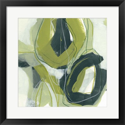 Framed Verdigris Motion II Print