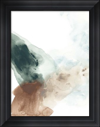 Framed Liquid Rhythm I Print