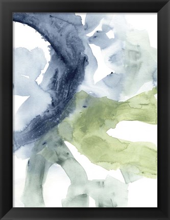 Framed Tributary Flow I Print