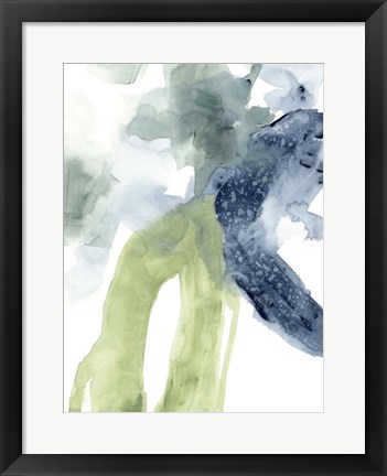 Framed Tributary Flow II Print