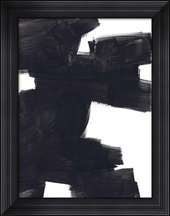 Framed Block Brush I Print