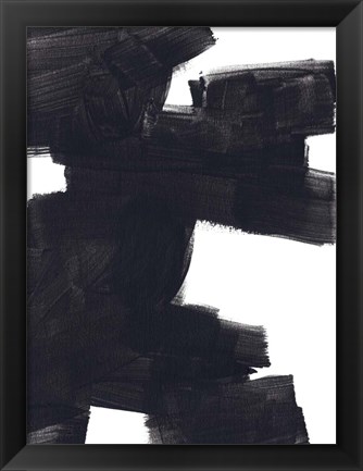 Framed Block Brush I Print
