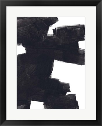 Framed Block Brush I Print