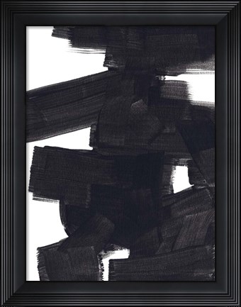 Framed Block Brush II Print