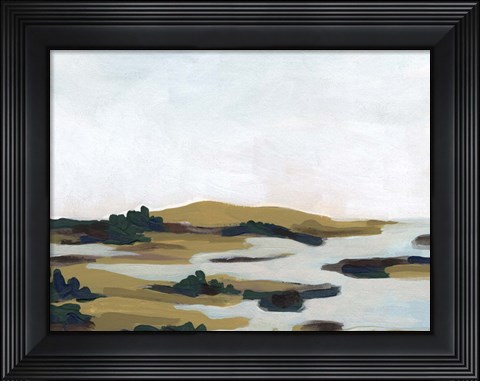Framed Wooded Inlet I Print