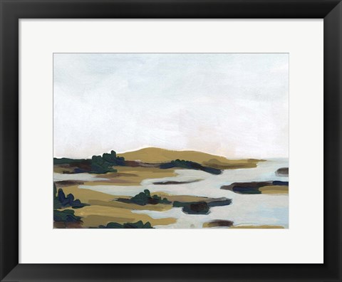 Framed Wooded Inlet I Print