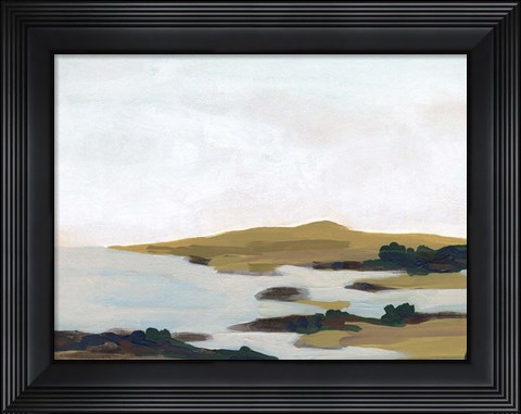Framed Wooded Inlet II Print