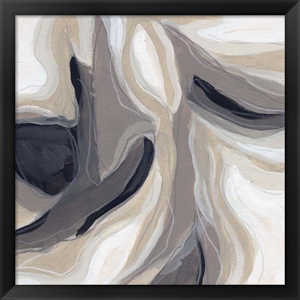 Framed Stone Ripple IV Print