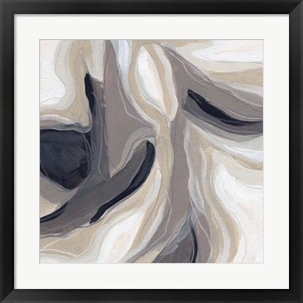 Framed Stone Ripple IV Print