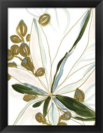 Framed Tropical Impromptu I Print