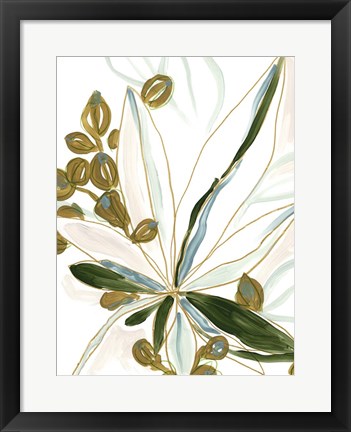 Framed Tropical Impromptu I Print