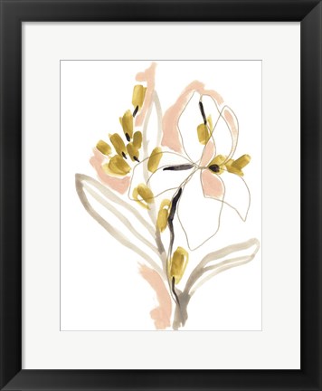 Framed Liminal Floral IV Print