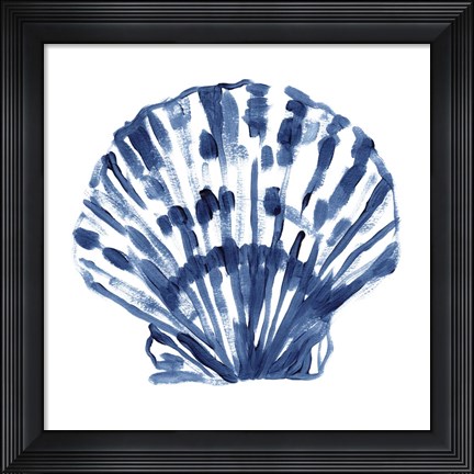 Framed Beach Brushwork I Print