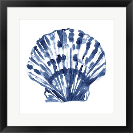 Framed Beach Brushwork I Print