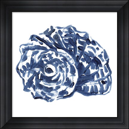 Framed Beach Brushwork II Print