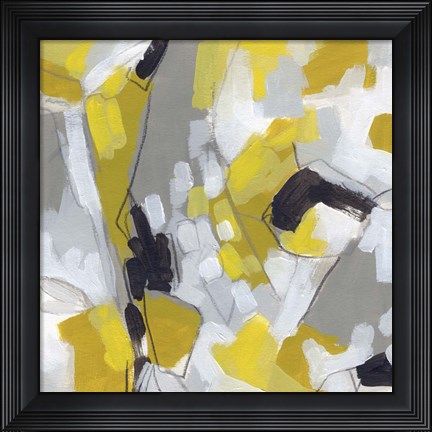 Framed Citron Confetti I Print