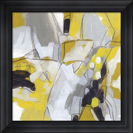 Framed Citron Confetti IV Print