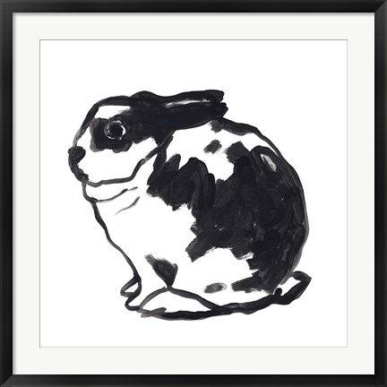 Framed Winter Rabbit IV Print