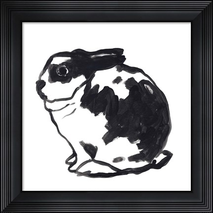 Framed Winter Rabbit IV Print
