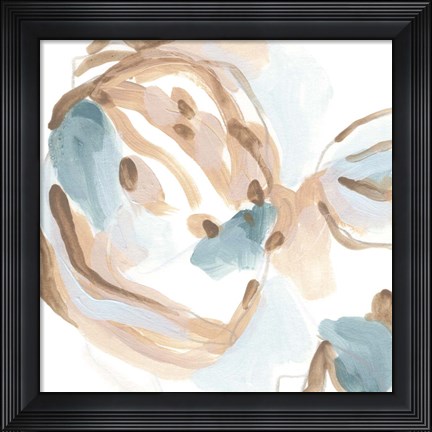 Framed Abstracted Shells III Print