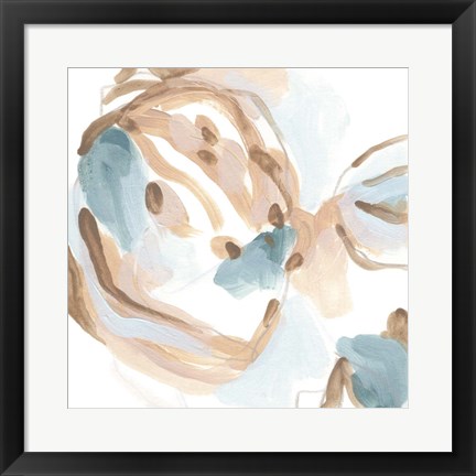 Framed Abstracted Shells III Print