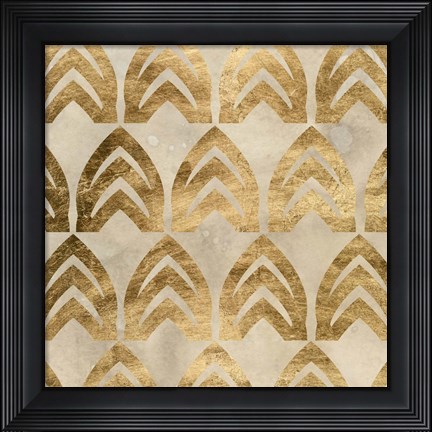 Framed Tile Tableau I Print