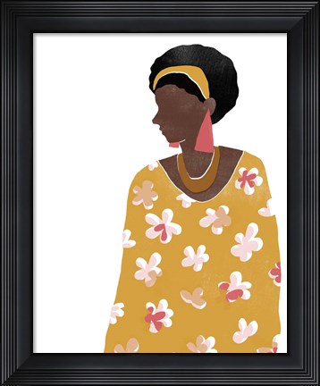 Framed Pattern Poise II Print