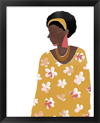 Framed Pattern Poise II Print