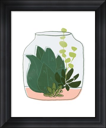Framed Terrarium Cameo II Print